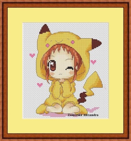 Вышивка крестом аниме