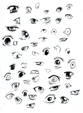 Маленькие глаза рисунок