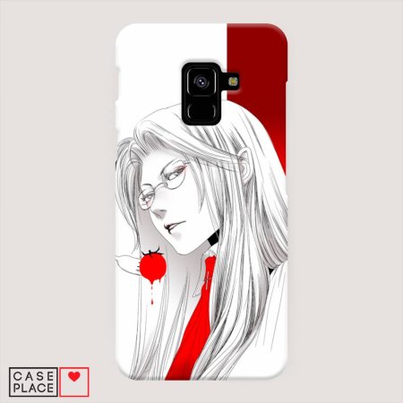 Аниме чехол черно белый