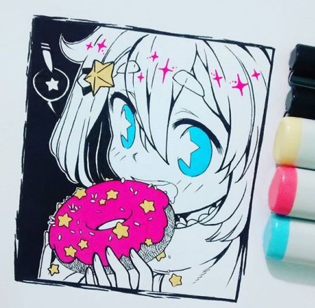 Аниме рисунки цветные