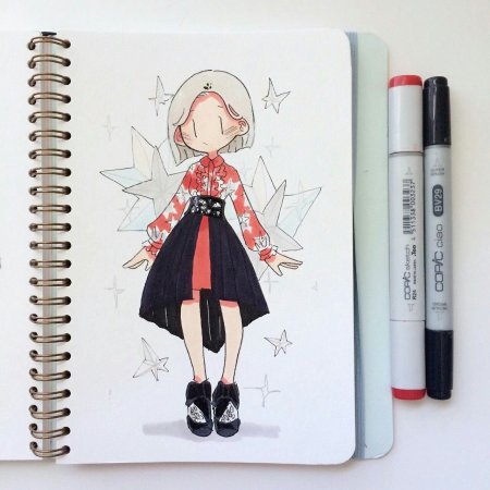 Маленькие рисунки фломастерами