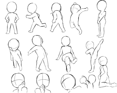 Позы для рисования дкьскик