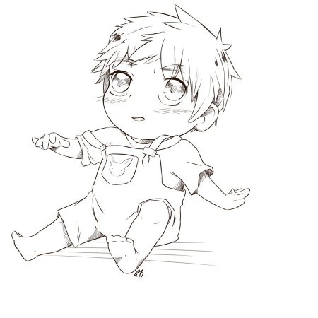Рисование аниме для детей