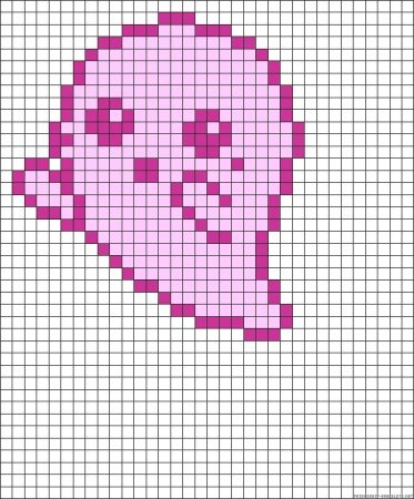 Лёгкие рисунки по клетком