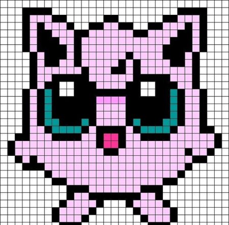 Хелло Китти по клеточкам