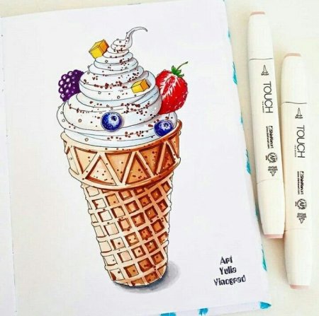 Роллы маркерами для скетчинга