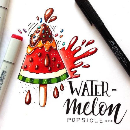 Рисунки для скетчбука маркерами