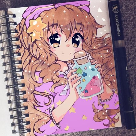 Зарисовки ручкой в тетради