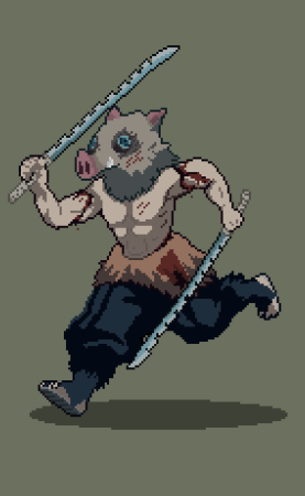 Inosuke Pixel Art