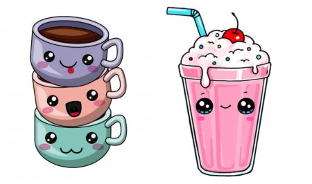 Маленькие рисунки для срисовки еда