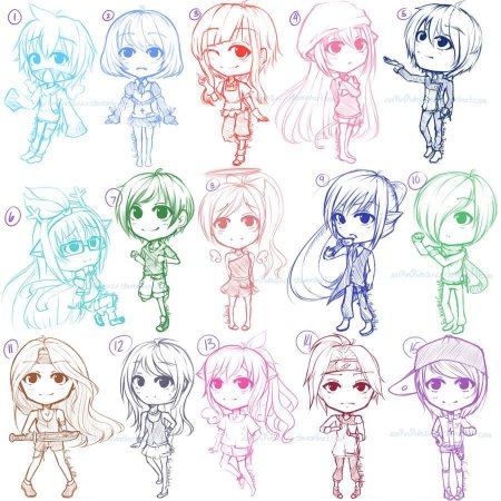 Чиби стиль рисования