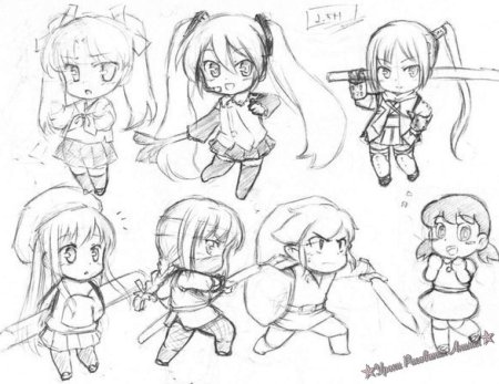 Чиби стиль рисования