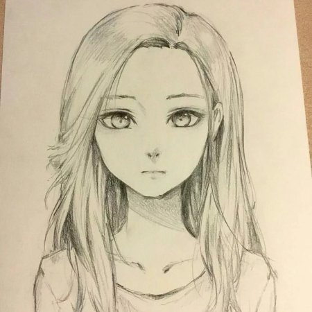 Рисунки для скетчбука аниме легкие