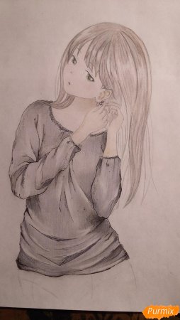 Арты девушек для срисовки