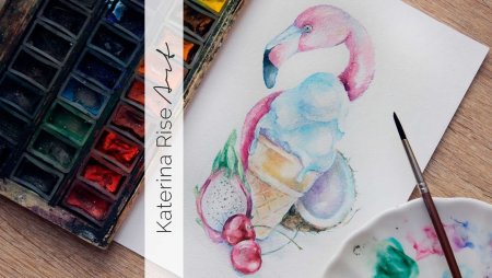 Акварельными карандашами рисунки несложные