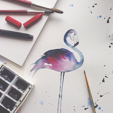 Маленькие рисунки акварелью для начинающих