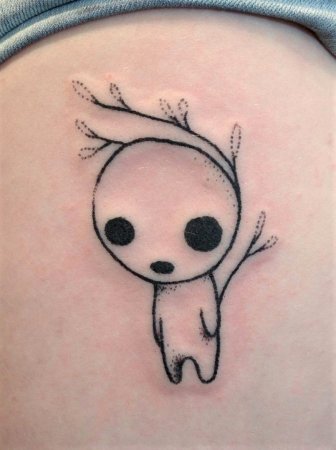 Прикольная маленькая тату