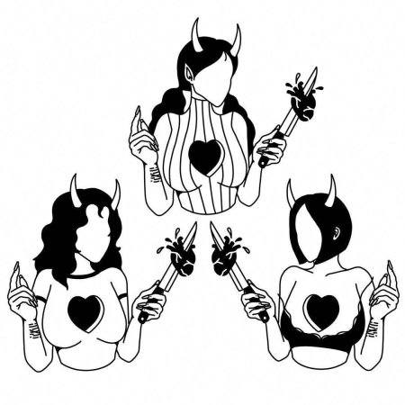 Мультяшные тату эскизы