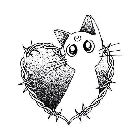 Котик эскиз