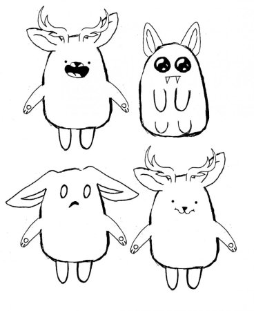 Рисунки для срисовки для начинающих маленькие