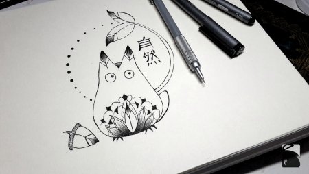 Милые рисунки черной ручкой