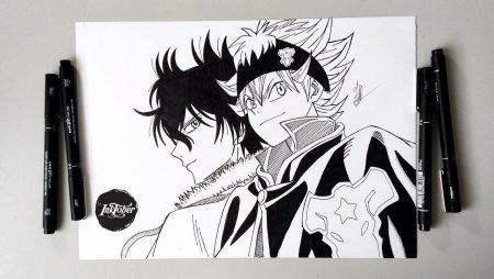 Аниме рисунки ручкой