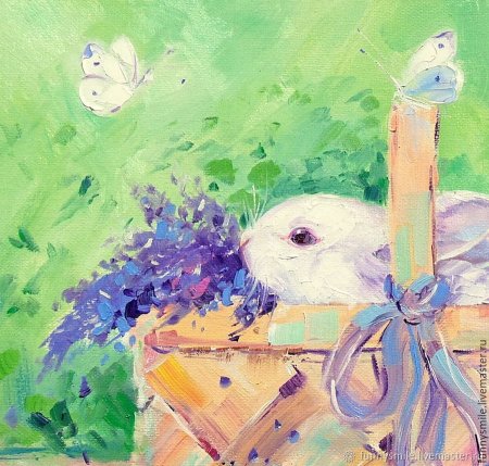 Рисунок акварелью на маленьком холсте