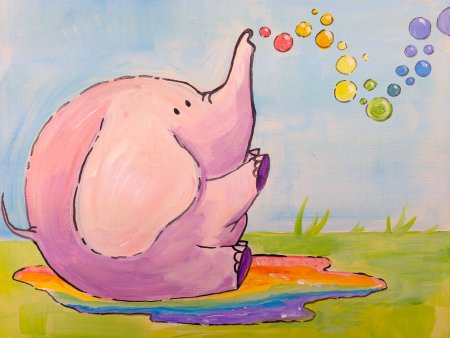 Маленькие рисунки красками