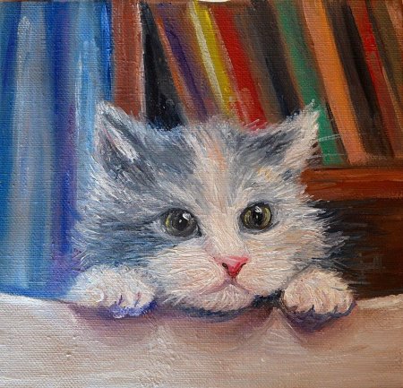 Сова гуашью