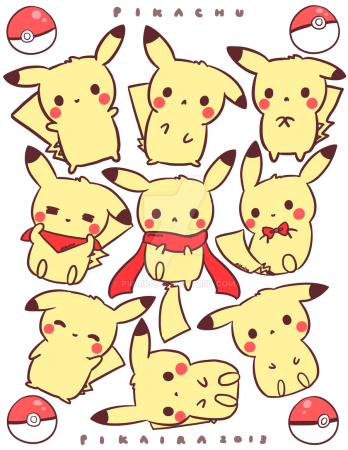 Кавайные Пикачу