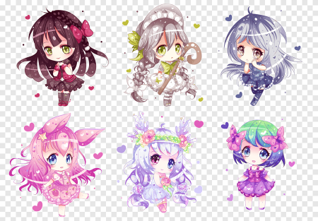 Аниме наклейки маленькие