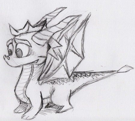 Маленькие драконы для срисовки