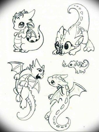 Рисунки драконов для срисовки