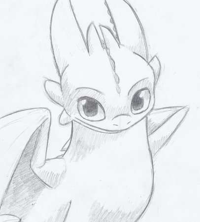 Дракон карандашом для срисовки