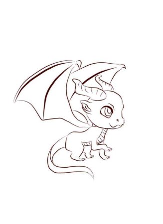 Картинки для срисовки драконы