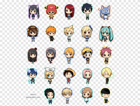 Хвост феи Чиби знаки зодиака