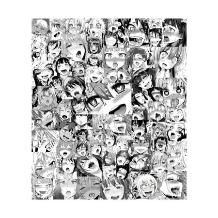 Аниме ахегао коллаж