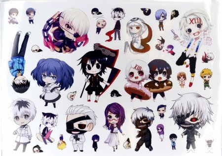 Токийский гуль Чиби Стикеры