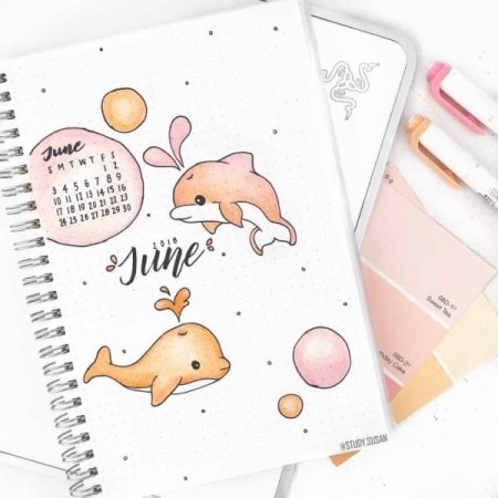 Скетчбук с котиками