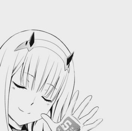 Распечатки чб аниме