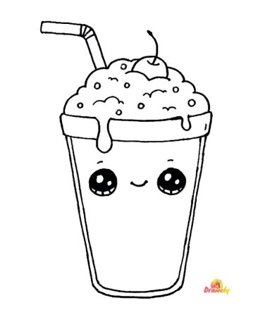 Рисунки для скетчбука лёгкие милые еда