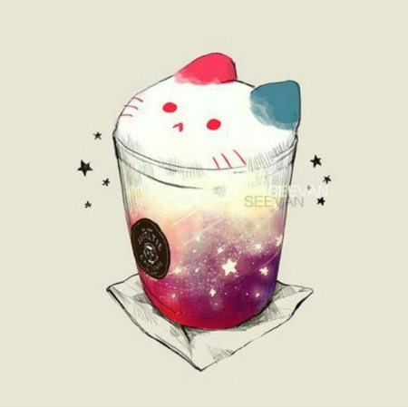 Рисунки вкусняшек в скетчбуке