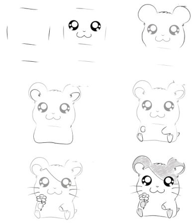 Рисунок кота легкий для срисовки