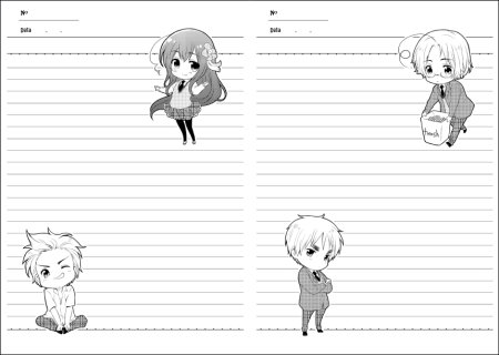 Распечатка аниме на дневник