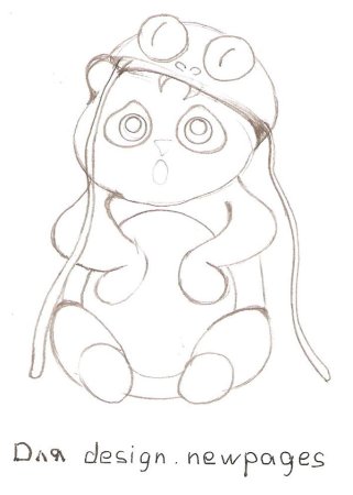 Панда рисунок для детей карандашом