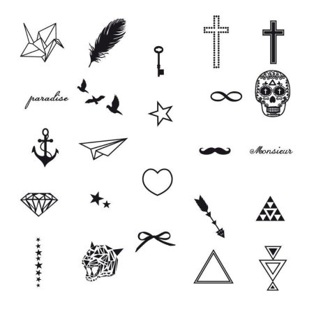 Эскизы маленьких татуировок для девушек