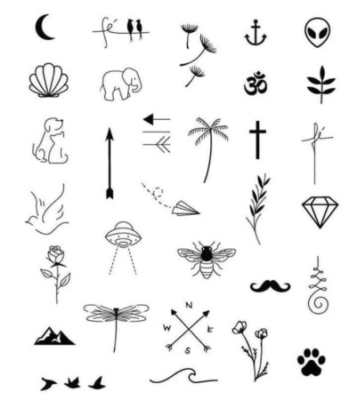 Эскизы тату маленькие