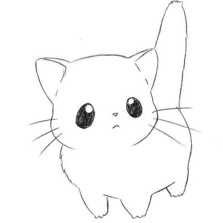 Котенок для рисования