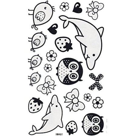 Татуировки детские черно белые