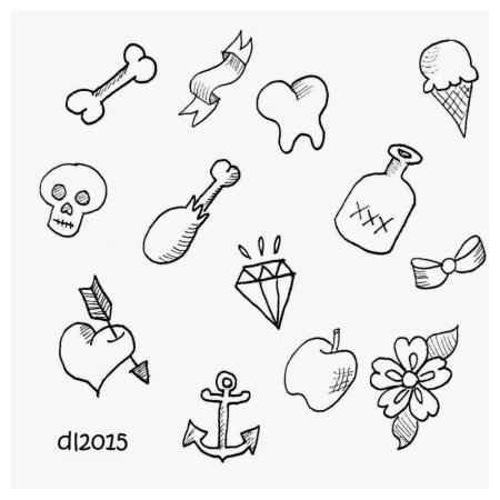 Маленькие рисунки для тату